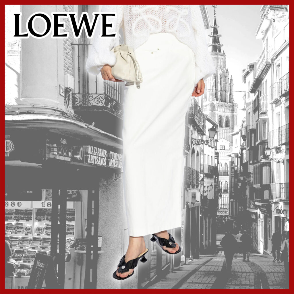 LOEWE ロエベ デコンストラクト デニムスカート - Negi.shop
